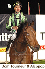 Dom Tourneur & Alcopop after the JRA Cup at Moonee Valley